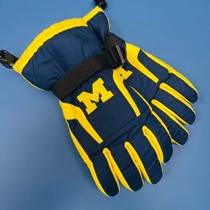 Vintage Michigan wolverine gloves excellent condition very rare to find men's L